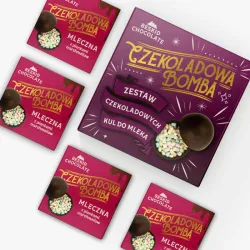 Beskid Chocolate Zestaw 4 bomb czekoladowych - mleczne z piankami