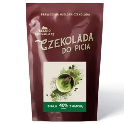 Beskid Chocolate Biała Czekolada do picia 40% z Matchą 200 g