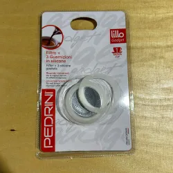 OUTLET Uszczelki i sitko do kawiarek aluminiowych Pedrini rozmiar 1 tz