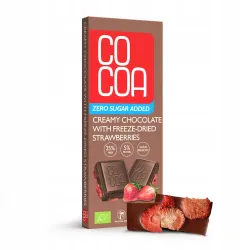 COCOA Czekolada creamy z truskawkami BIO 40g