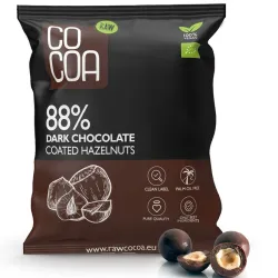 COCOA Orzechy laskowe w ciemnej czekoladzie 88% BIO 70g