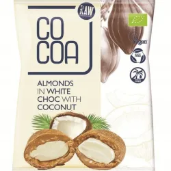 COCOA Migdały w białej polewie kokosowej BIO 70g
