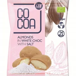 COCOA Migdały w białej polewie z solą BIO 70g