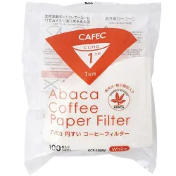 CAFEC Filtry papierowe stożkowe ABACA 1 filiżanka 100 szt.