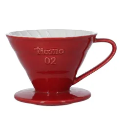 Dripper Ceramiczny Tiamo czerwony V02