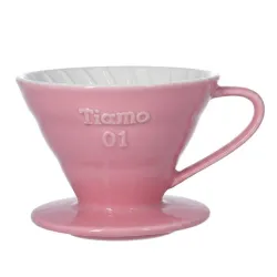 Dripper Ceramiczny Tiamo kolor różowy rozmiar V01
