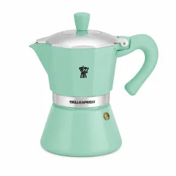 Pezzetti Bellexpress kawiarka aluminiowa na indukcję 6 tz / 300 ml miętowa