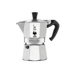 Bialetti Moka Express 4 tz – kawiarka aluminiowa, widok z przodu