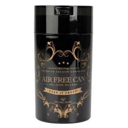 Pojemnik próżniowy Air Free Can 500 g czarny – pojemnik z ozdobnym nadrukiem, przód