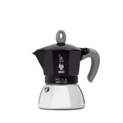 Bialetti New Moka Induction czarna 4 tz – kawiarka ze stalowym dolnym zbiornikiem