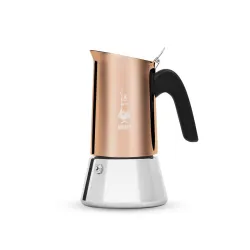 Bialetti New Venus miedziana 4 tz – kawiarka w kolorze miedzi ze stalową podstawą