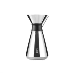 MiiR Standard Carafe 1000 ml stal polerowana – karafka z polerowanej stali z lejkiem, przód