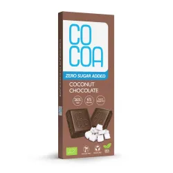 COCOA Czekolada kokosowa BIO 40 g – tabliczka w opakowaniu, przód