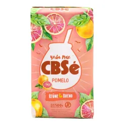 Yerba Mate CBSe Pomelo 500 g – paczka, przód opakowania