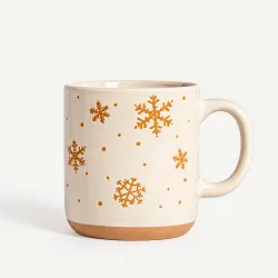 Homla SEVIN kubek kremowy w gwiazdki 550 ml