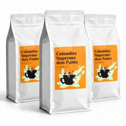 Colombia Supremo Don Pablo Washed kawa ziarnista 3 kg 3 x 1 kg