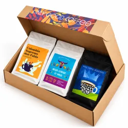 Zestaw startowy trzech kaw do espresso: 100% arabica 3 x 250g