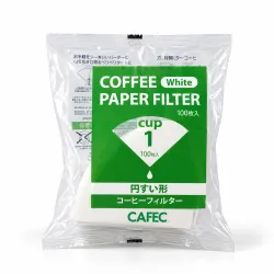 CAFEC Filtry papierowe stożkowe Standard 1 filiżanka 100 szt.