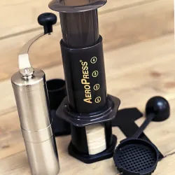 Zestaw Aeropress i młynek Porlex Tall