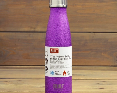 Built butelka termiczna 500ml kolor purpurowy brokat