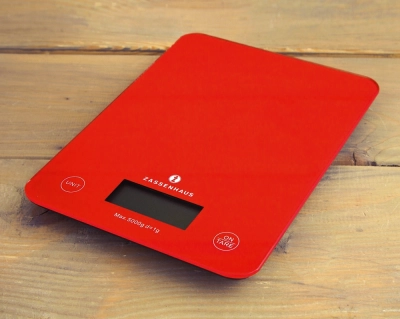 Zassenhaus Balance waga elektroniczna kolor czerwona