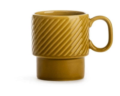 Sagaform Coffee ceramiczna filiżanka do herbaty pojemność 250 ml kolor żółta