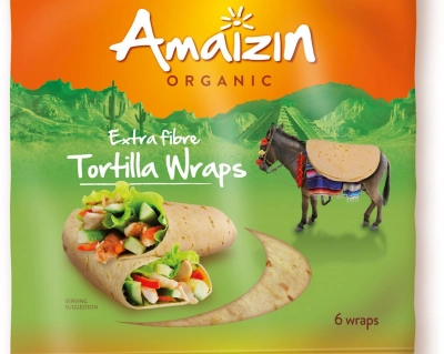 Amaizin Tortilla wraps z otrębami BIO 240g