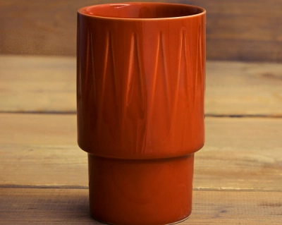 Sagaform Coffee ceramiczny kubek pojemność 400 ml kolor czerwony