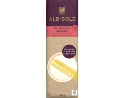 Alb-Gold Makaron (kukurydziano-ryżowy) spaghetti bezglutenowy BIO 500g