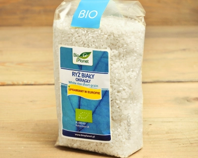 Bio Planet Ryż biały okrągły BIO opakowanie 500 g