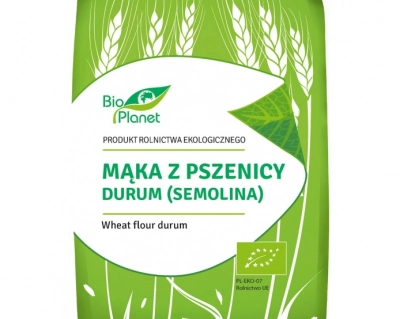 Bio Planet Mąka z pszenicy durum (semolina) BIO 500g