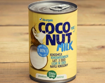 Terrasana Coconut Milk Napój kokosowy bez gumy guar w puszce (22% tłuszczu) BIO pojemność 200ml