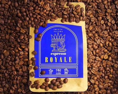 Espresso Royale waga 250g mielenie kawiarka (moka)