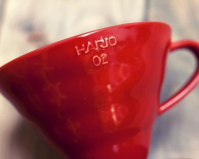Hario V60 Ceramic Coffee Dripper czerwony rozmiar V02