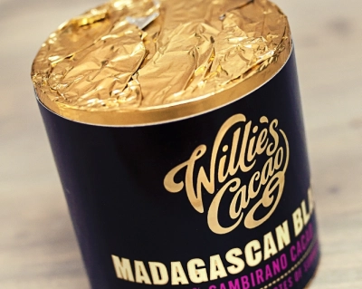 WILLIE'S CACAO Cylinder czekoladowy Madagascan Black 100% Sambirano