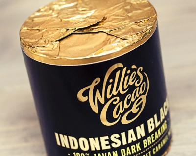 WILLIE'S CACAO Cylinder czekoladowy Indonesian Black 100% Javan Dark Breaking