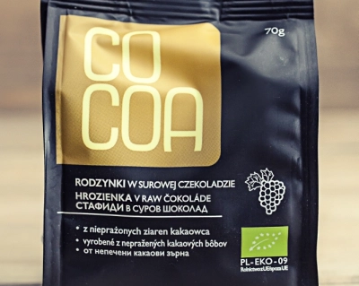 COCOA Rodzynki w surowej czekoladzie BIO 70g