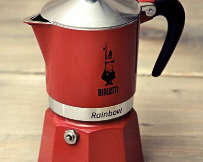 Bialetti Rainbow czerwona pojemność 6 espresso