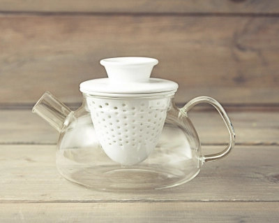 Tea Pot Lyrics dzbanek szklany z porcelanowym zaparzaczem pojemność 500ml