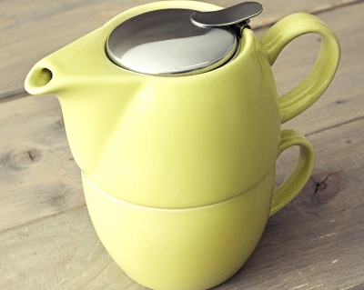 Tea for One dzbanek z filiżanką 450ml kolor limonka