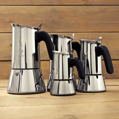Bialetti New Venus kawiarka stalowa na indukcję 10 tz / 460 ml srebrna - zdjęcie 3