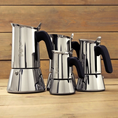 Bialetti New Venus kawiarka stalowa na indukcję pojemność 6 tz / 235 ml kolor srebrna - zdjęcie 4