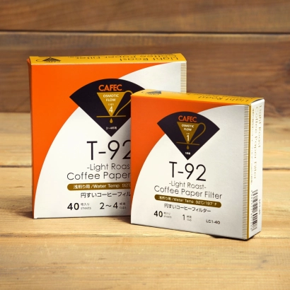 CAFEC Filtry papierowe T-92 Light Roast 40 szt. pojemność 1 filiżanka - miniatura 2