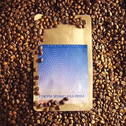 Ethiopia Sidamo Ayla Bensa Anaerobic Washed waga 200 zmielona do frenchpress/Aeropress - miniatura 1