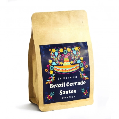 Brazil Cerrado Santos Natural kawa ziarnista mielona waga 250g zmielona do ekspresu kolbowego domowego - miniatura 1