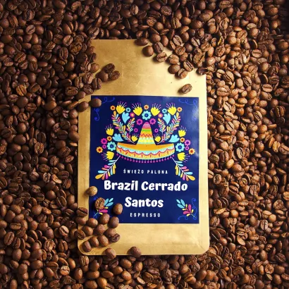 Brazil Cerrado Santos kawa ziarnista waga 3 kg zestaw 3 x 1 kg - miniatura 2