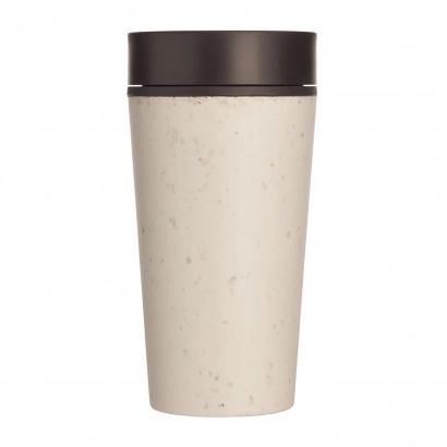 Kubek Circular Cup 340 ml kolor kremowo - czarny - zdjęcie 1