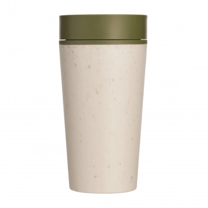 Kubek Circular Cup 340 ml kolor kremowo - zielony - zdjęcie 2