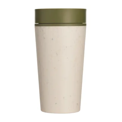 Kubek Circular Cup 340 ml kremowo - zielony - zdjęcie 3