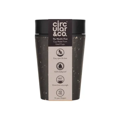 Kubek Circular Cup 227 ml czarno - czarny - zdjęcie 2